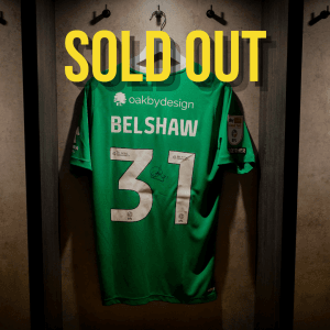 JAMES BELSHAW SIGNED + MATCH-ISSUED 2024/25 HOME GOALKEEPER SHIRT