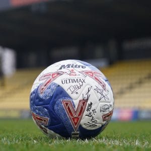 SIGNED, MATCH-USED OFFICAL 2025/26 FA CUP BALL