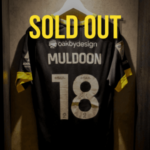 JACK MULDOON SIGNED + MATCH-ISSUED 2024/25 THIRD SHIRT