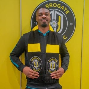 YELLOW AND BLACK STRIPE SCARF