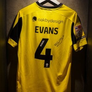 JACK EVANS SIGNED + MATCH-ISSUED 2025/26 HOME SHIRT