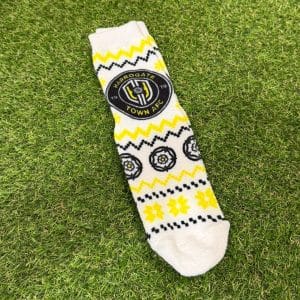 HARROGATE TOWN COSY WHITE SOCKS