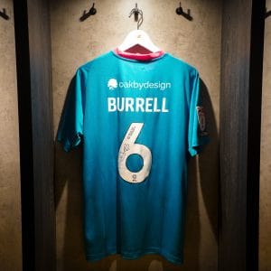 WARREN BURRELL SIGNED + MATCH-ISSUED 2025/26 AWAY SHIRT