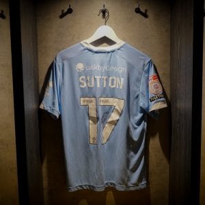 LEVI SUTTON SIGNED + MATCH-ISSUED 2024/25 AWAY SHIRT