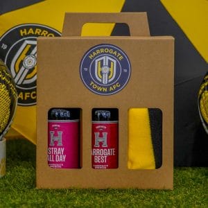 HARROGATE TOWN BEER AND SCARF BUNDLE