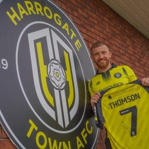 GEORGE THOMSON SIGNED + MATCH-WORN 2023/24 HOME SHIRT