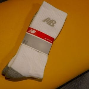 New Balance White Training Socks
