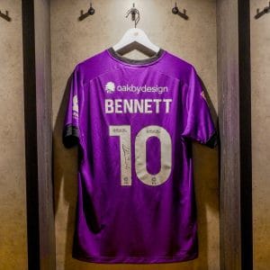 Mason Bennett Signed + Match-Issued 2025/26 Third Shirt