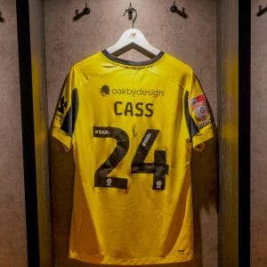 Lewis Cass Signed + Match-Issued 2025/26 Home Shirt