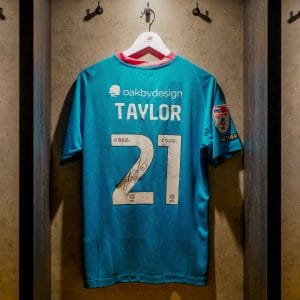 Ellis Taylor Signed + Match-Issued 2025/26 Away Shirt