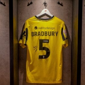 Tom Bradbury Signed + Match-Issued 2025/26 Home Shirt