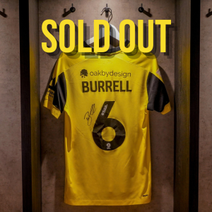 Warren Burrell Signed + Match-Issued 2025/26 Home Shirt