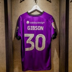 Liam Gibson Signed + Match-Issued 2025/26 Third Shirt